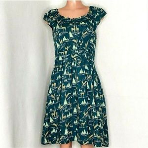 Emily and Fin Rachel Dress Deer Trees Print